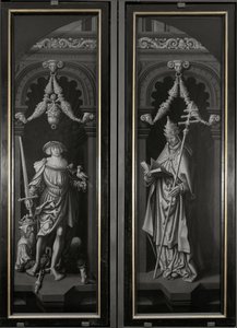 Triptyque de Saint Pancrace, panneaux fermés (huile sur bois) - Adriaen Ysenbrandt