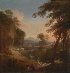 Paysage avec montagnes lointaines, vers 1698 - Adriaen van Diest