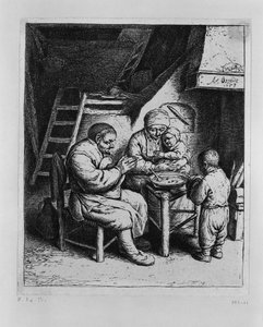 Le bénédicité - Adriaen van Ostade