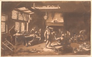 Une auberge avec de nombreux invités