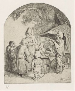Charlatan vendant ses marchandises - Adriaen van Ostade