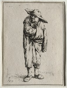 Paysans avec sa main dans son manteau - Adriaen van Ostade