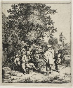 Le violoniste et le garçon à la vielle - Adriaen van Ostade