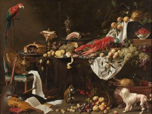 Nature morte de banquet - Adriaen van Utrecht