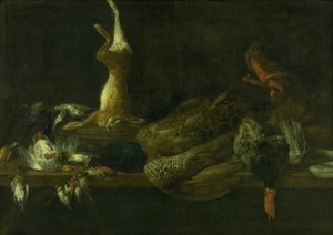 Nature morte avec gibier sur une table