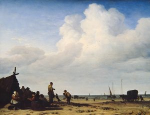 Vue sur la plage - Adriaen van de Velde