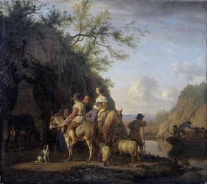 Bateau de ferry, 1666