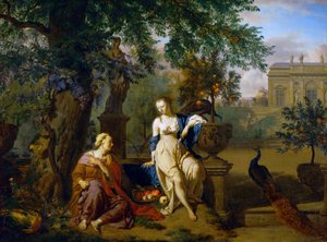 French : Vertumnus et Pomona Vertumnus and Pomona - Adriaen van de Velde
