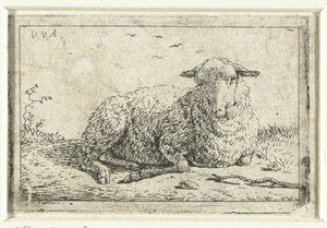 Mouton couché
