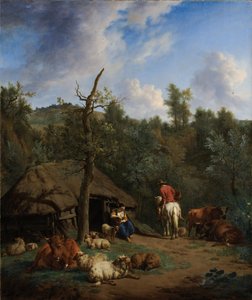 La cabane, 1671 - Adriaen van de Velde
