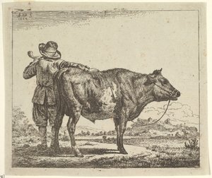Jeune berger avec un taureau, de Différents animaux, 1659