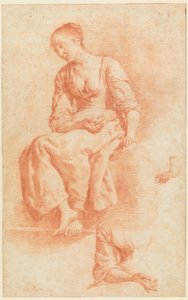 Jeune fille assise - Adriaen van de Velde