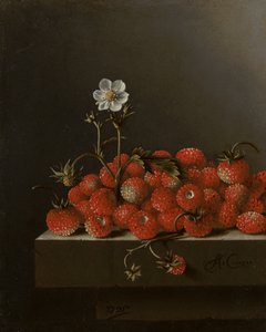 Nature morte avec fraises des bois