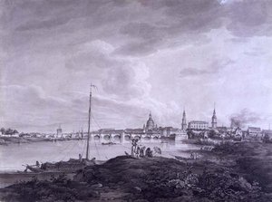 Vue de Dresde, c.1788 - Adrian Zingg