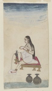Une femme se lavant