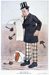Caricature de Jules Renard (1864/1910), écrivain français, par Barrère, A. 1923