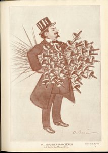 Fantasio, ca. 1912 - Illustration de A Barrere (1874-1931): Escrime - Rouzier Dorcieres - Adrien Barrere