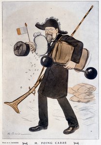 M. Faring Carré (caricature de Raymond Poincaré) - par Barrère, dans « Fantasio » du 01/02/1912