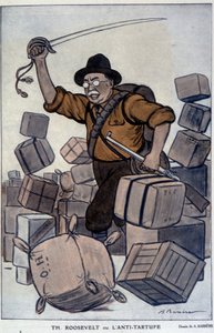 Théodore Roosevelt - par Barrère, dans « Fantasio » du 01/09/1915 - Adrien Barrere