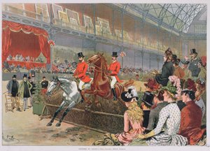 Une course de chevaux, 1886