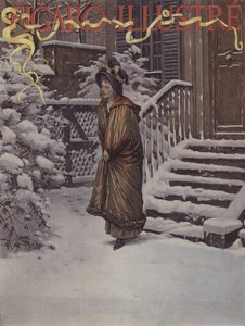 Première Neige. Couverture de Le Figaro Illustré, janvier 1894