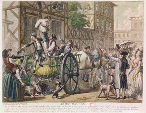 Châtiment de John Malcom par la population de Boston le 25 janvier 1774, c.1785