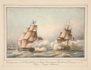 Combat soutenu le 23 août 1812 par la frégate le Président des États-Unis - Adrien Victor Auger