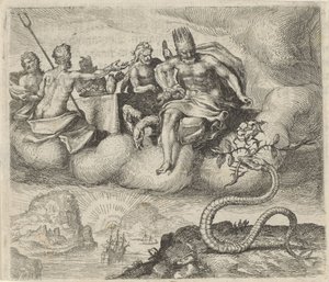 Fable de Jupiter et du serpent - Egidius  Sadeler (II)
