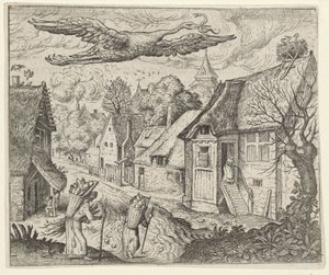 Fable de la vieille cigogne - Egidius  Sadeler (II)