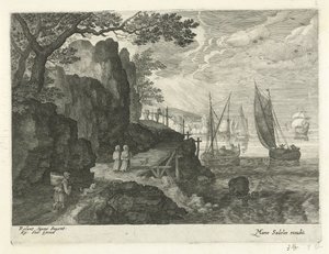 Vue sur un port - Egidius  Sadeler (II)