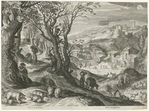 Novembre et décembre - Egidius  Sadeler (II)