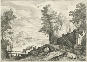 Paysage fluvial - Egidius  Sadeler (II)