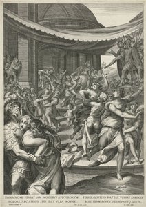 Enlèvement des Sabines - Egidius  Sadeler (II)