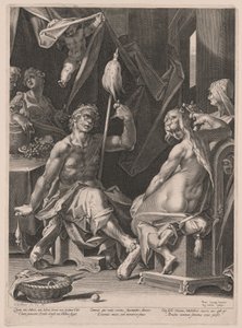 Hercule et Omphale - Aegidius Sadeler II