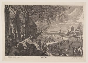Hiver, extrait des Quatre Saisons - Aegidius Sadeler II