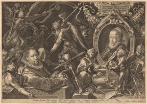 Bartholomaeus Spranger et sa défunte épouse Christina Muller