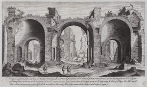 Thermes de Caracalla, Rome (gravure) - Aegidius Sadeler or Saedeler
