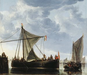 Le bateau de passage - Aelbert Cuyp