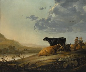 Jeunes bergers avec des vaches, vers 1655-60 - Aelbert Cuyp