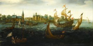 Navires au large d
