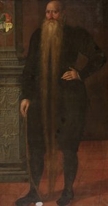 Portrait de Pieter Dircksz, dit Longue Barbe, membre du conseil de la Chambre des Orphelins à Edam - Aert Pietersz. (attributed to)