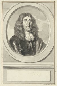 Portrait de Cornelis Evertsen en armure, en ovale, vers la droite - Aert Schouman