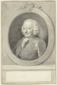 Portrait de Johan Hudde Dedel, en ovale, vers la gauche