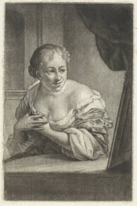 Femme devant un miroir - Aert Schouman