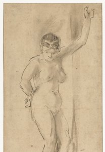 Nu féminin debout avec bras levé - Aert de Gelder (attributed to)