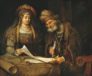Esther et Mardochée. 1675 - Aernt de Gelder