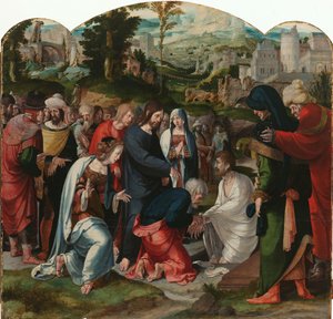 La résurrection de Lazare (panneau central d