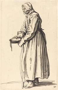 Mendiante avec une poêle