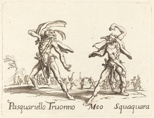 Pasquariello Truonno et Meo Squaquara - After Jacques Callot