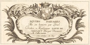 Page de titre pour "Various Landscapes"